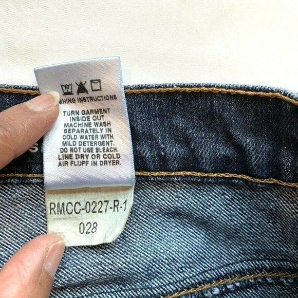 Vintage Rockies Jeans Womens 2 Slim Bootcut Low Rise Stretch Dark Blue Denim Y2K - Picture 6 of 12